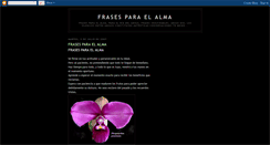 Desktop Screenshot of frasesparaelalma.blogspot.com