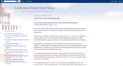 Desktop Screenshot of californiafostercarenews.blogspot.com