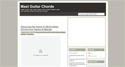 Desktop Screenshot of mastguitarchords.blogspot.com