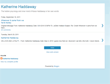 Tablet Screenshot of katherinehaddaway.blogspot.com