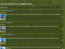 Tablet Screenshot of igualesenlacarretera.blogspot.com