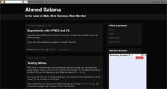 Desktop Screenshot of ahmedsalamablog.blogspot.com