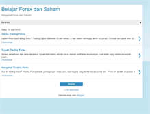 Tablet Screenshot of forexdansaham.blogspot.com