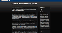 Desktop Screenshot of direitotrabalhistaempauta.blogspot.com