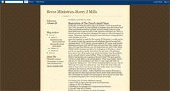 Desktop Screenshot of bereaministries-harryjmills.blogspot.com