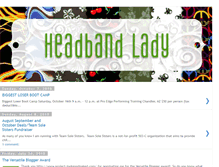 Tablet Screenshot of headbandlady.blogspot.com