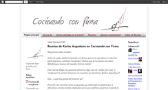 Desktop Screenshot of cocinandoconfirma.blogspot.com