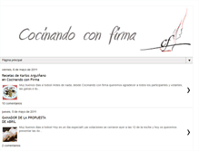 Tablet Screenshot of cocinandoconfirma.blogspot.com