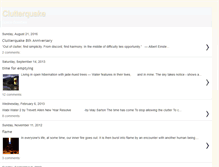 Tablet Screenshot of clutterquake.blogspot.com