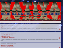 Tablet Screenshot of nativavestibulares.blogspot.com