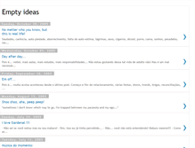 Tablet Screenshot of emptyideas.blogspot.com