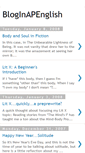 Mobile Screenshot of bloginapenglish.blogspot.com