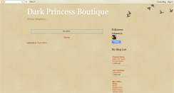 Desktop Screenshot of darkprincessboutique.blogspot.com