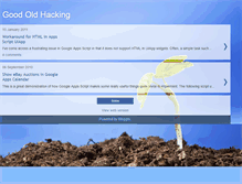 Tablet Screenshot of goodoldhacking.blogspot.com