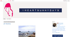 Desktop Screenshot of iheartsunnydays.blogspot.com