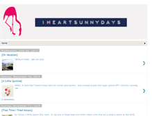 Tablet Screenshot of iheartsunnydays.blogspot.com