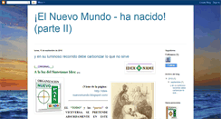 Desktop Screenshot of idex-nuevomundo-ii.blogspot.com