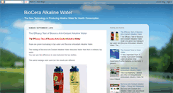 Desktop Screenshot of biocerawater4health.blogspot.com