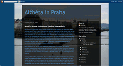 Desktop Screenshot of elizabethinprague.blogspot.com