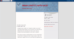 Desktop Screenshot of brianlovettsauto.blogspot.com