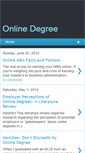 Mobile Screenshot of online-degree2010.blogspot.com