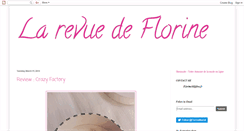 Desktop Screenshot of la-revue-de-florine.blogspot.com