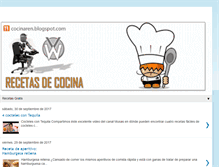 Tablet Screenshot of cocinaren.blogspot.com