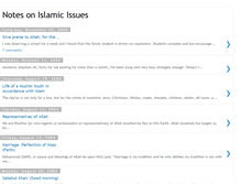 Tablet Screenshot of islamicissues.blogspot.com