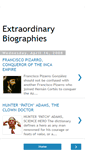 Mobile Screenshot of extraordinarybiographies.blogspot.com