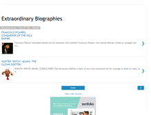 Tablet Screenshot of extraordinarybiographies.blogspot.com