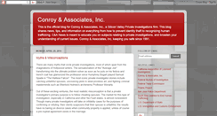 Desktop Screenshot of conroyassociates.blogspot.com