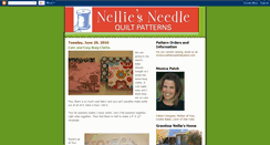 Desktop Screenshot of nelliesneedle.blogspot.com