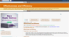 Desktop Screenshot of effectiveness-efficiency.blogspot.com