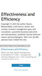 Mobile Screenshot of effectiveness-efficiency.blogspot.com