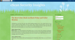 Desktop Screenshot of escan-security-insights.blogspot.com