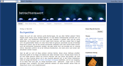 Desktop Screenshot of betrachtenswert.blogspot.com