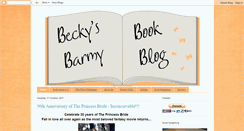 Desktop Screenshot of beckysbarmybookblog.blogspot.com