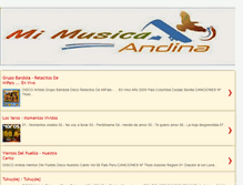 Tablet Screenshot of mi-musica-andina.blogspot.com