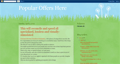 Desktop Screenshot of popularoffershere18.blogspot.com