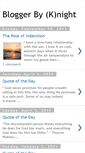 Mobile Screenshot of bloggerbyknight.blogspot.com