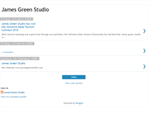 Tablet Screenshot of jamesgreenstudio.blogspot.com