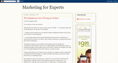 Desktop Screenshot of marketingforexperts.blogspot.com