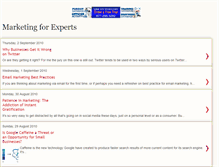 Tablet Screenshot of marketingforexperts.blogspot.com