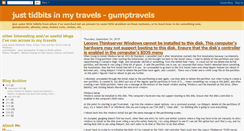 Desktop Screenshot of gumptravels.blogspot.com