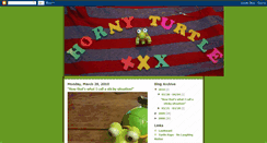 Desktop Screenshot of hornyturtle.blogspot.com