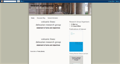 Desktop Screenshot of deleuzeatgreenwich.blogspot.com