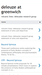 Mobile Screenshot of deleuzeatgreenwich.blogspot.com