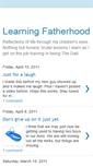 Mobile Screenshot of learningfatherhood.blogspot.com