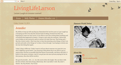 Desktop Screenshot of livinglifelarson.blogspot.com