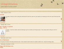 Tablet Screenshot of livinglifelarson.blogspot.com